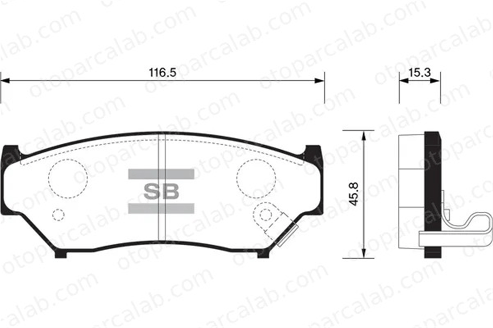 SANGSIN SP1584 Fren Disk Balata Ön SUZUKI GRAND VITARA I VITARA 5520056870 5520056820