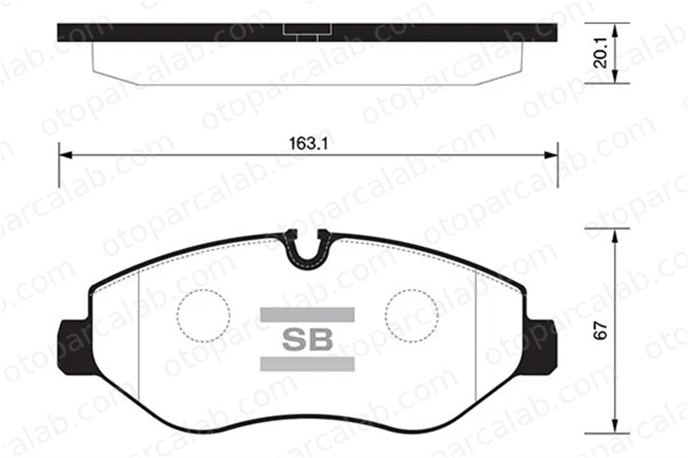 SANGSIN SP1622 Fren Disk Balata Ön MERCEDES-BENZ SPRINTER 3,5-t Panelvan/Van SPRINTER 3,5-t Platform şasi A0044208320 44206720