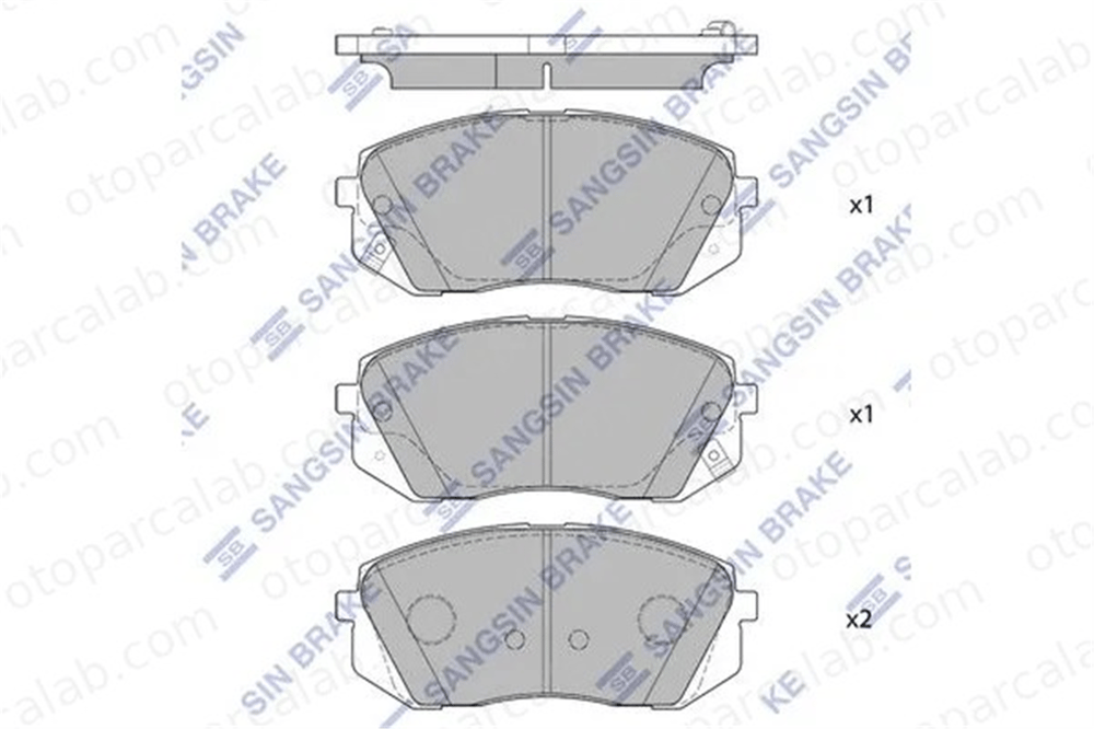 SANGSIN SP1682 Fren Disk Balata Ön KIA SPORTAGE IV HYUNDAI TUCSON 581012SA51 581013ZA76