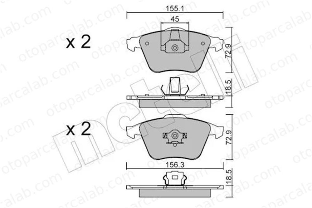 SANGSIN SP1784 Fren Disk Balata Ön VOLVO C70 II Cabrio OPEL VECTRA C GTS 30683274 306832740