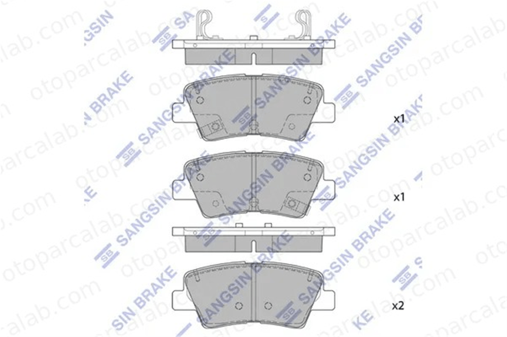 SANGSIN SP1846 Fren Disk Balata Arka HYUNDAI TUCSON KIA SPORTAGE IV 58302G8A50 583022TA60