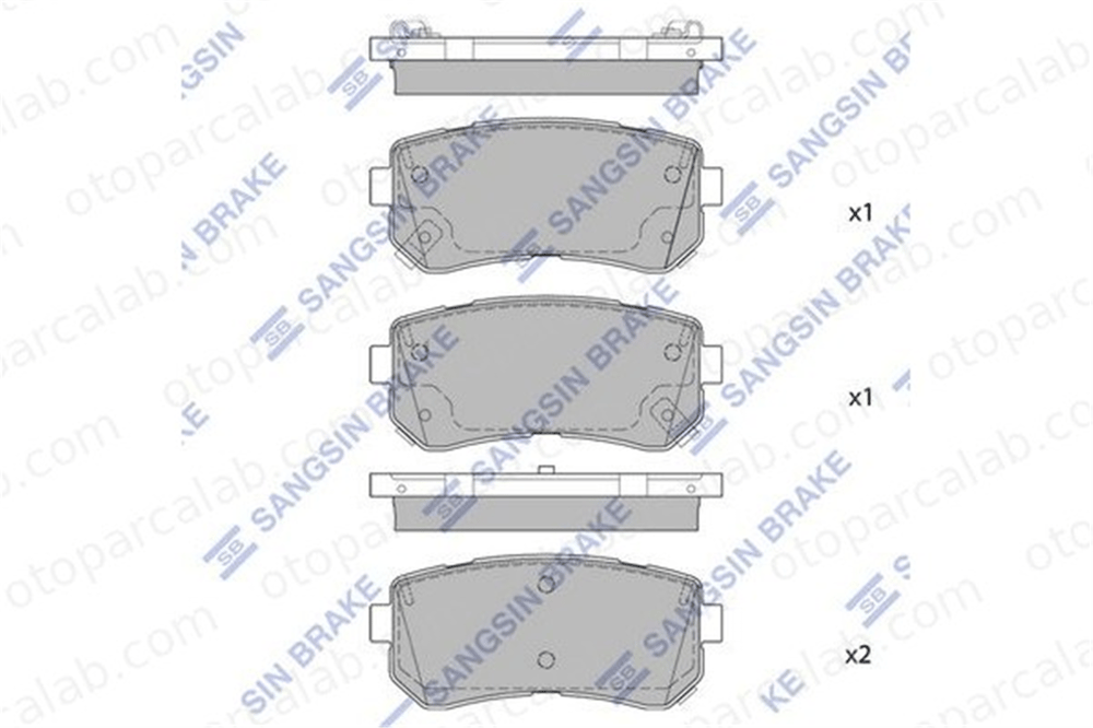 SANGSIN SP1850 Fren Disk Balata Arka HYUNDAI TUCSON KIA SPORTAGE IV 583022YA50 58302D4A00
