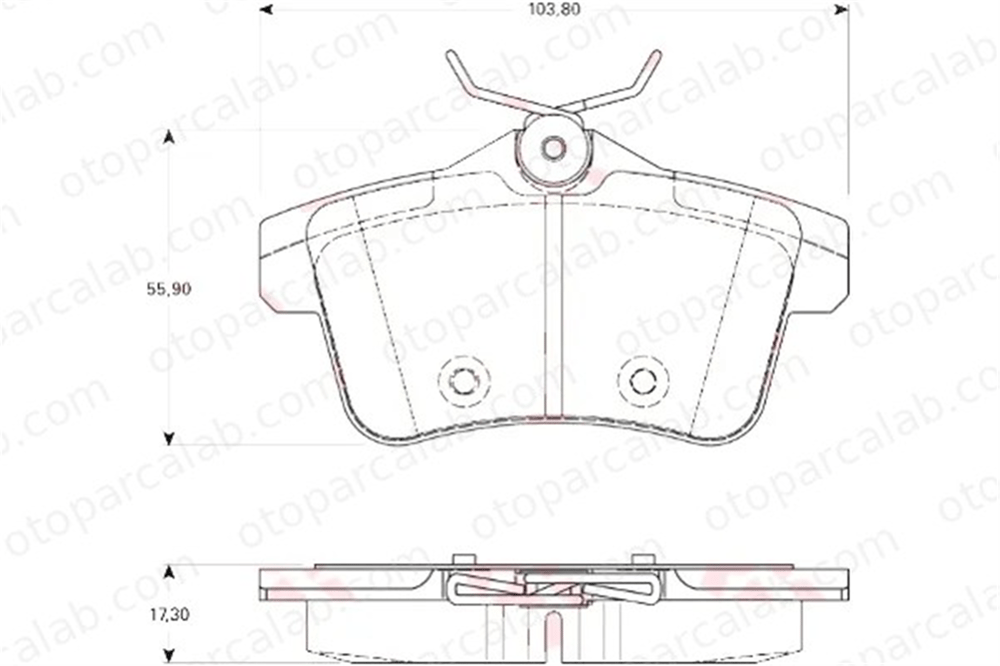 SANGSIN SP1881 Fren Disk Balata Arka CITROËN DS4 PEUGEOT 3008 MPV 1608681680 1608520680
