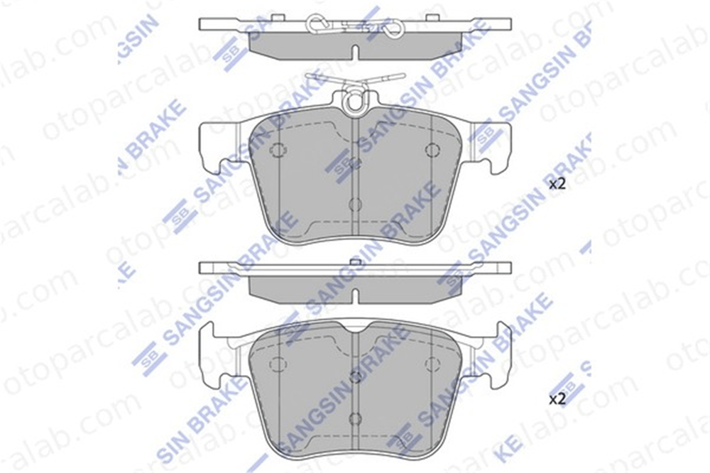 SANGSIN SP1998 Fren Disk Balata Arka VW GOLF VII GOLF VII Variant 8V0698451 5Q0698451C