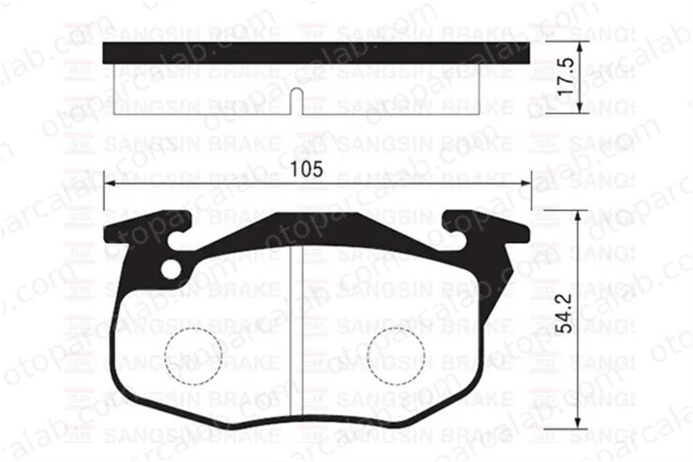 SANGSIN SP2003 Fren Disk Balata Ön PEUGEOT 205 II RENAULT RAPID Kasa/büyük limuzin 7711130034 7701202711
