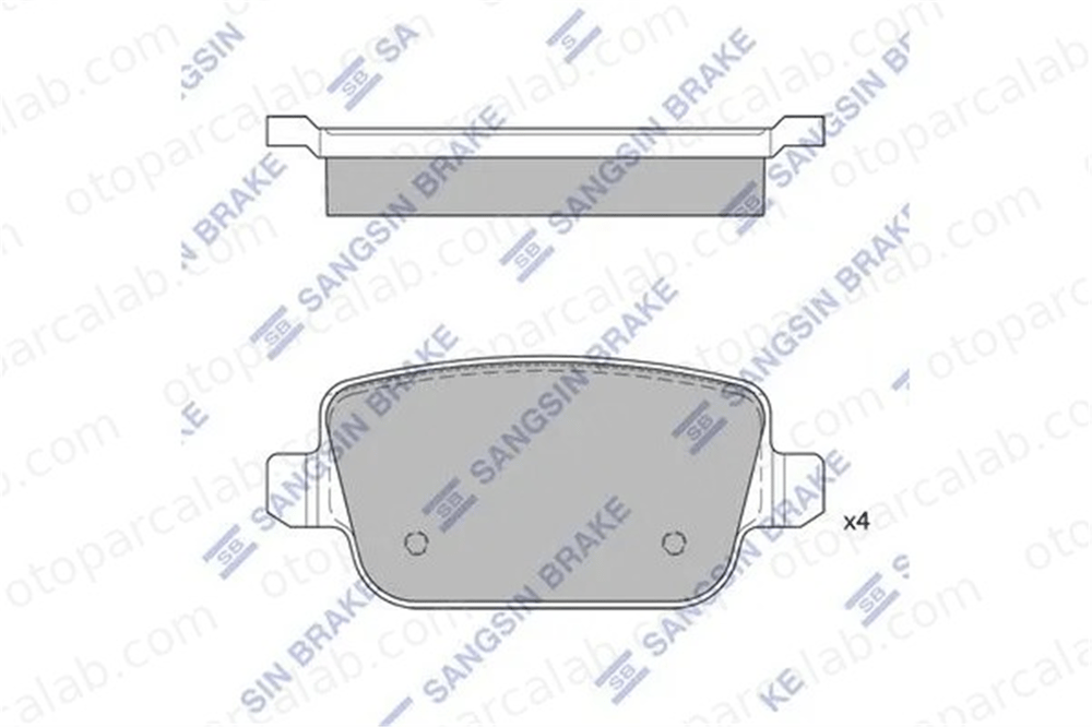 SANGSIN SP2101-R Fren Disk Balata Arka FORD MONDEO IV MONDEO IV Turnier 1477803 1459408