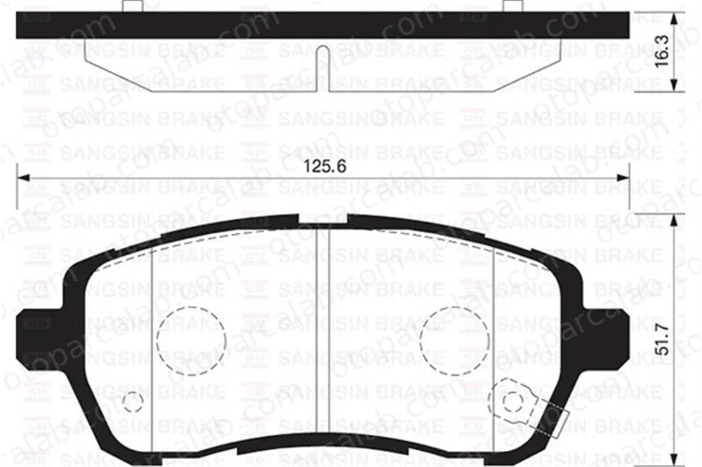 SANGSIN SP2113 Fren Disk Balata Ön TOYOTA PREVIA I B1190 4465B1120