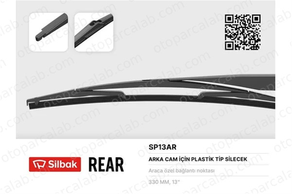 SILBAK SP13AR Silecek Süpürgesi Arka 350 mm - 14 inç VOLVO V60 I SAAB 9-3 Station wagon 8V41N17402AA 1609428380