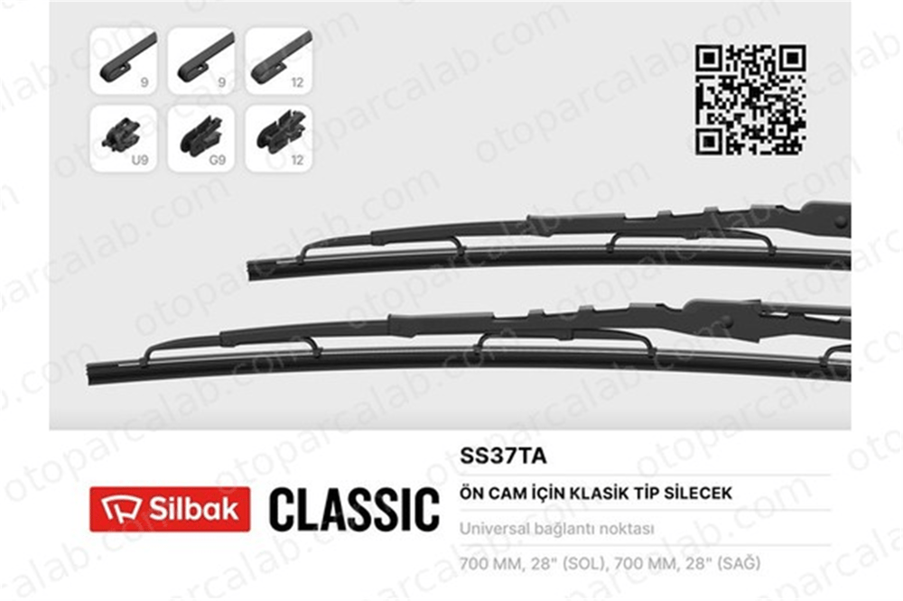 SILBAK SS37TA Silecek Süpürgesi Ön 700 mm - 28 inç MAN TGS I TGX I 3397011549
