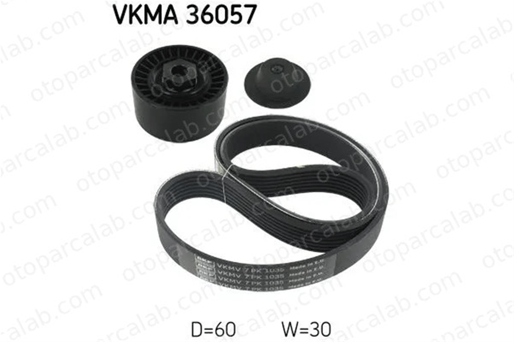 SKF 36057 Vantilatör Kayış Seti RENAULT CLIO III CLIO III Grandtour 7701478934 11281704719