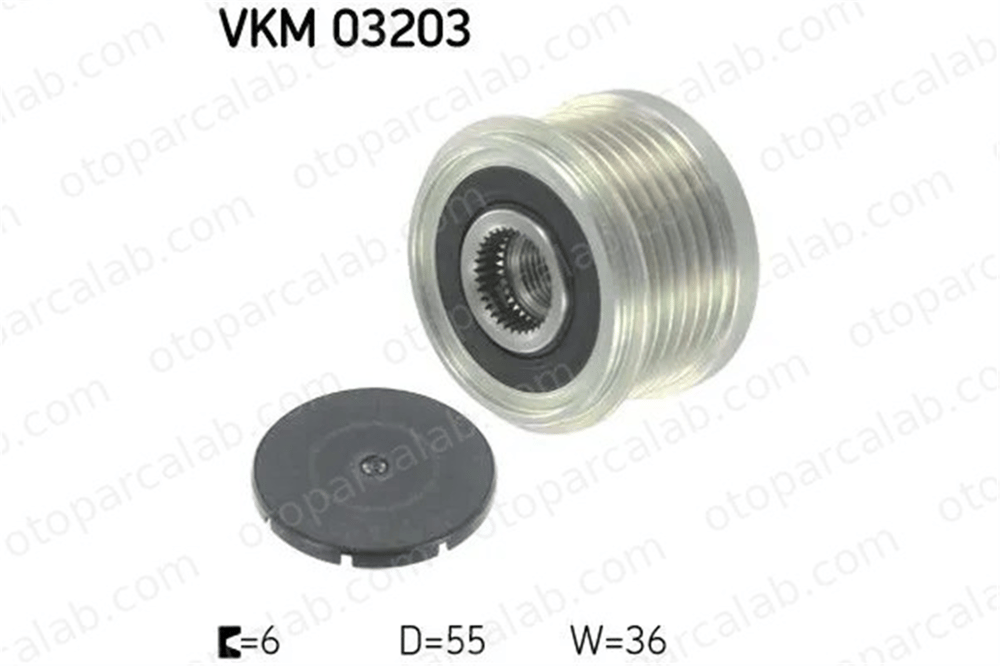 SKF VKM 03203 Alternatör Kasnağı IVECO DAILY IV Platform şasi DAILY IV Panelvan/Van 574087 504088796