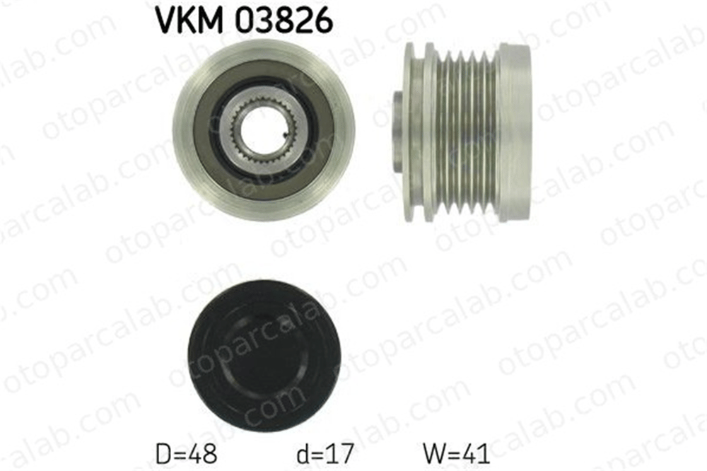 SKF VKM 03826 Alternatör Kasnağı MERCEDES-BENZ A-SERISI B-SERISI Sports Tourer A6401500960 MN960267