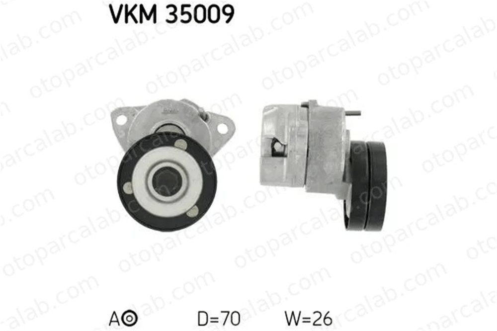 SKF VKM 35009 Vantilatör Kayış Gergi Rulmanı OPEL ASTRA F Station wagon ASTRA F 4820740 24412292