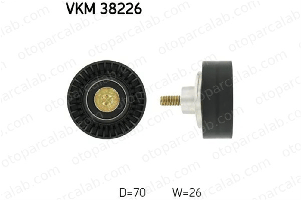 SKF VKM 38226 Vantilatör Kayış Gergi Rulmanı BMW 3 3 Coupe VKM38226 11281435594