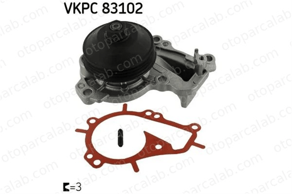 SKF VKPC 83102 Devirdaim Su Pompası CITROËN C3 III PEUGEOT 208 I 9803442480 3639521