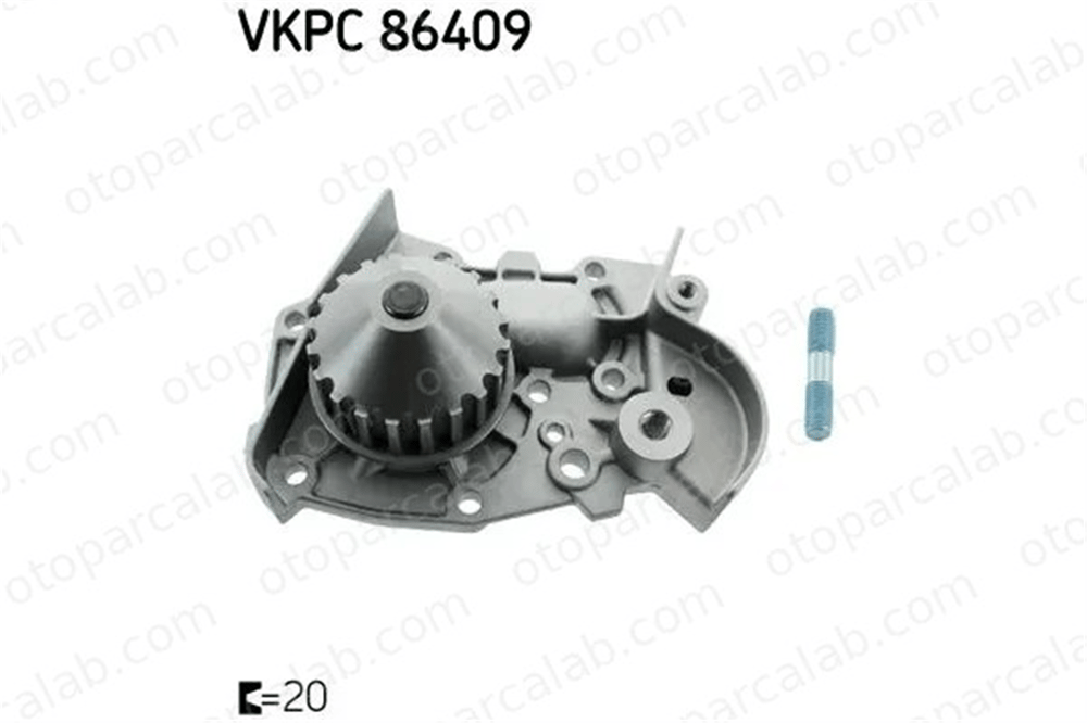 SKF VKPC 86409 Devirdaim Su Pompası RENAULT CLIO I RAPID Kasa/büyük limuzin 7700736091 7701633125