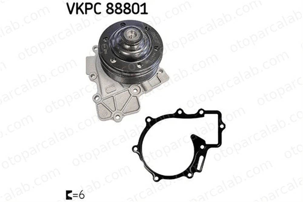 SKF VKPC 88801 Devirdaim Su Pompası MERCEDES-BENZ VITO / MIXTO Panelvan/Van VITO Minibüs/Otobüs 6512003501