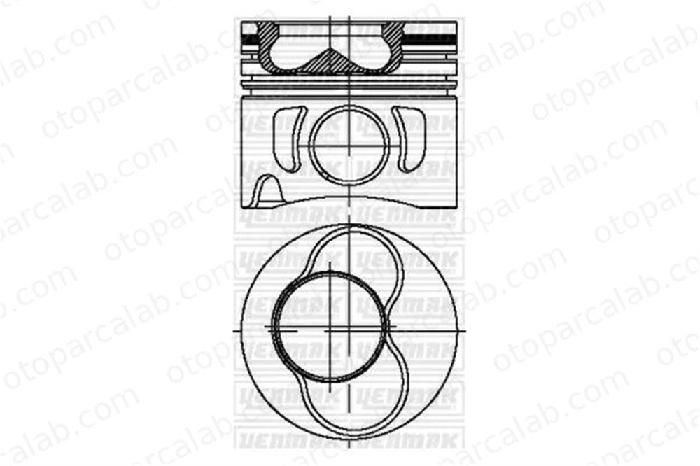 SONNE 732KR04800/04810 Piston (79.51MM-STD) VW CADDY III Kasa/büyük limuzin CADDY III MPV 38107065CN 38107065CR