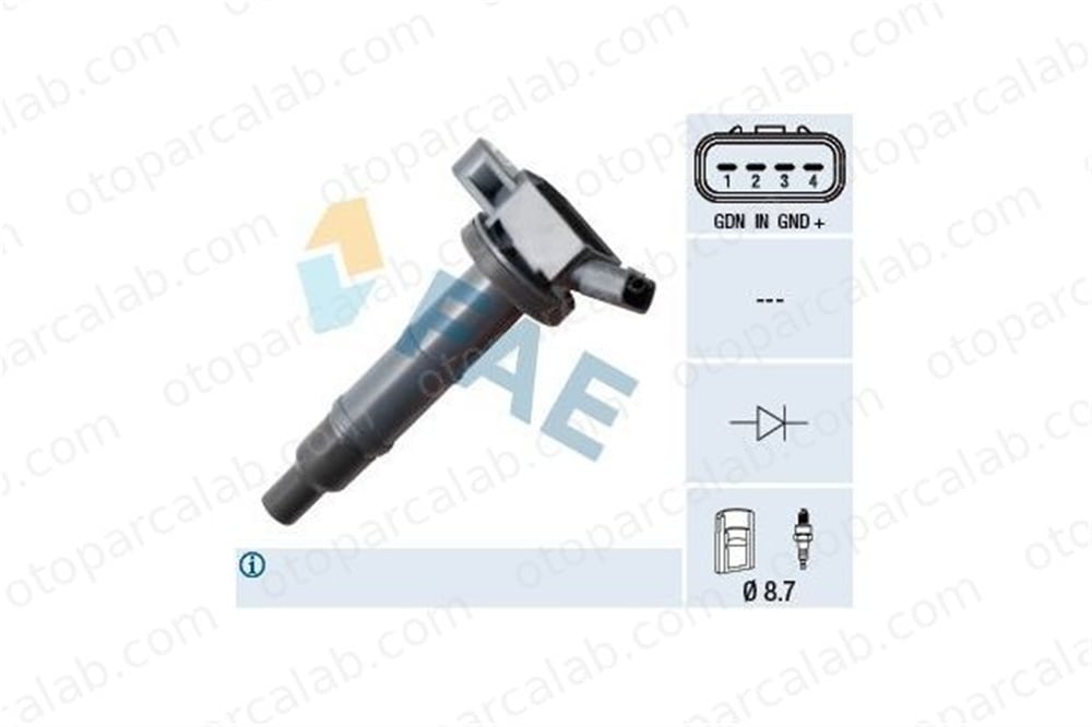 SUPSAN AB0144 Ateşleme Bobini TOYOTA CAMRY Sedan LEXUS GS 9008019023 55180004