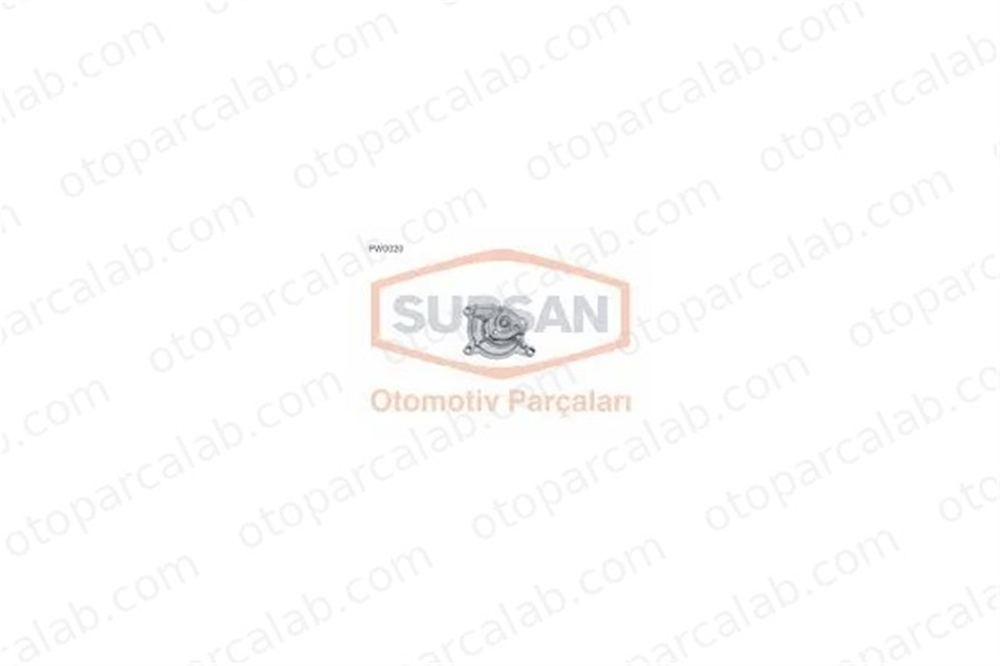 SUPSAN PW0020 Devirdaim Su Pompası VW POLO VIVO Hatchback POLO VIVO Sedan 3C121005N 3C121005R