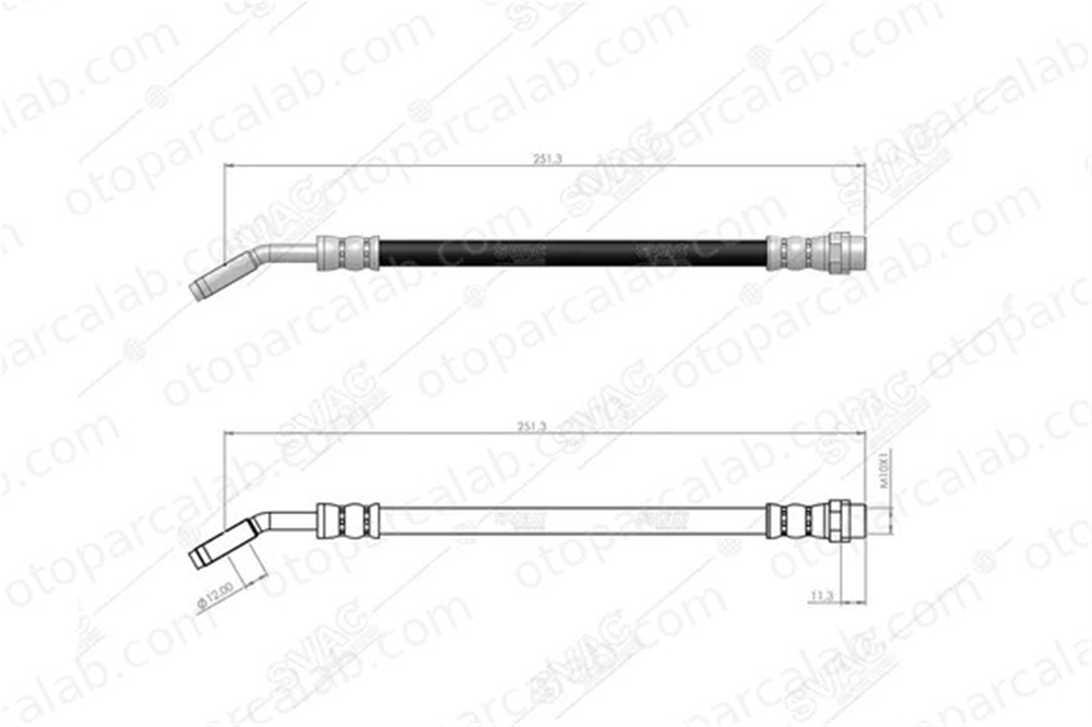 SVAC 10-0234 Fren Hortumu Arka Sağ veya Sol AUDI A4 B5 Avant A4 B5 8D0611775F 8D0611775G