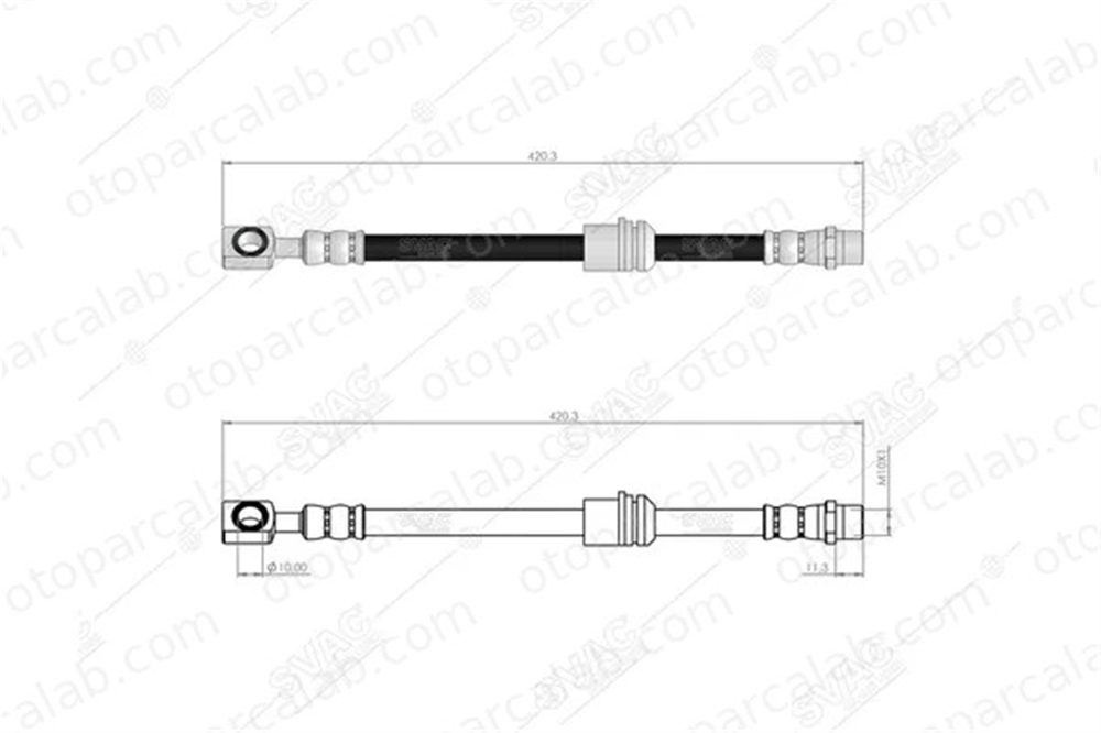 SVAC 30-0117 Fren Hortumu Ön Sağ veya Sol OPEL ASTRA G Station wagon ASTRA G Sedan 90498319 562377