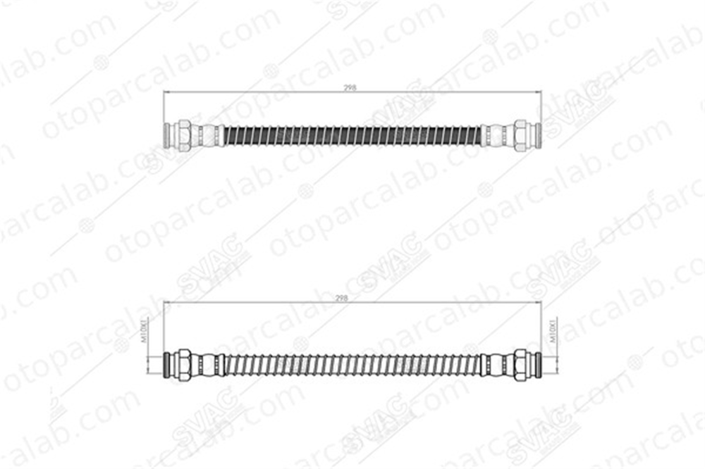 SVAC 80-0200 Fren Hortumu Arka Sağ HYUNDAI ATOS 5873802000 5873702000