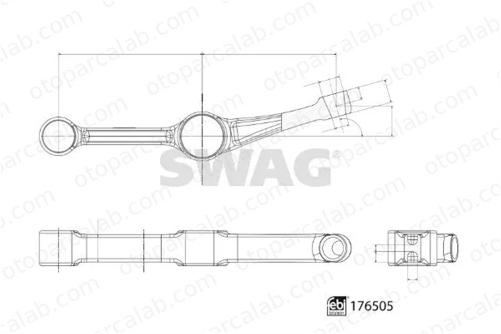 SWAG 33 10 3587 Salıncak Ön Alt Sağ BMW 5 5 Touring 31126777744 31126850606