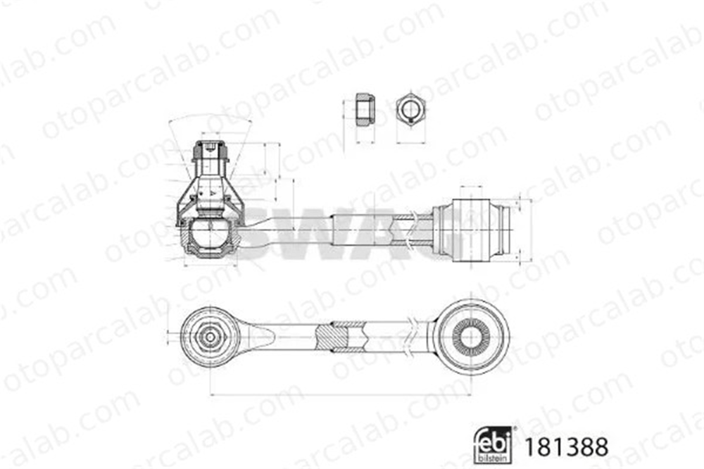 SWAG 33 10 8223 Salıncak Arka Alt Sağ veya Sol TOYOTA RAV 4 IV RAV 4 III 4871042030
