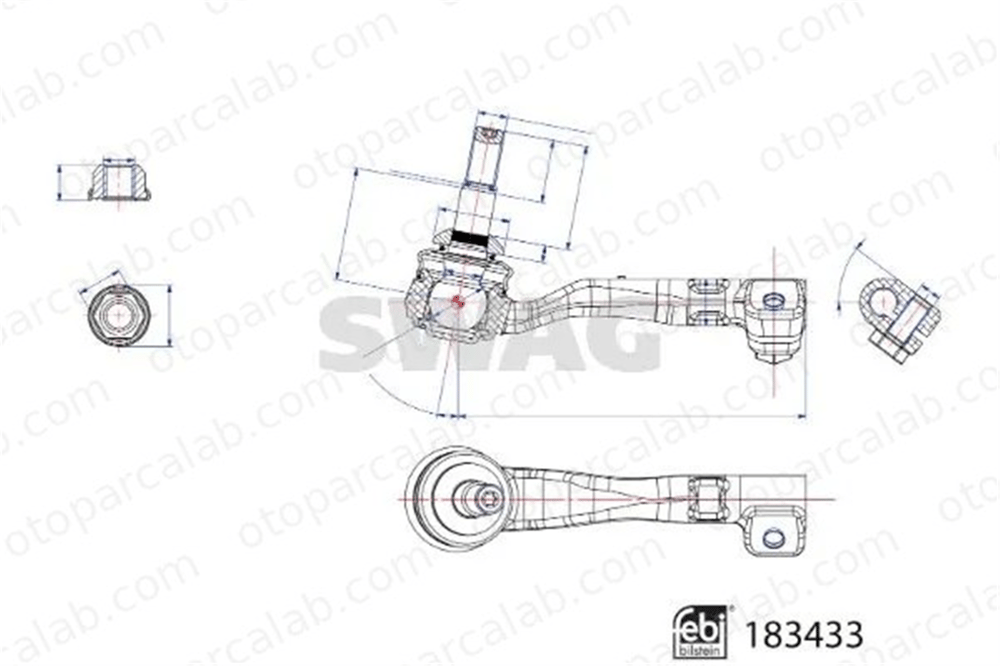 SWAG 33 10 8963 Rot Başı Sağ BMW X3 X4 33108963 32104A01666