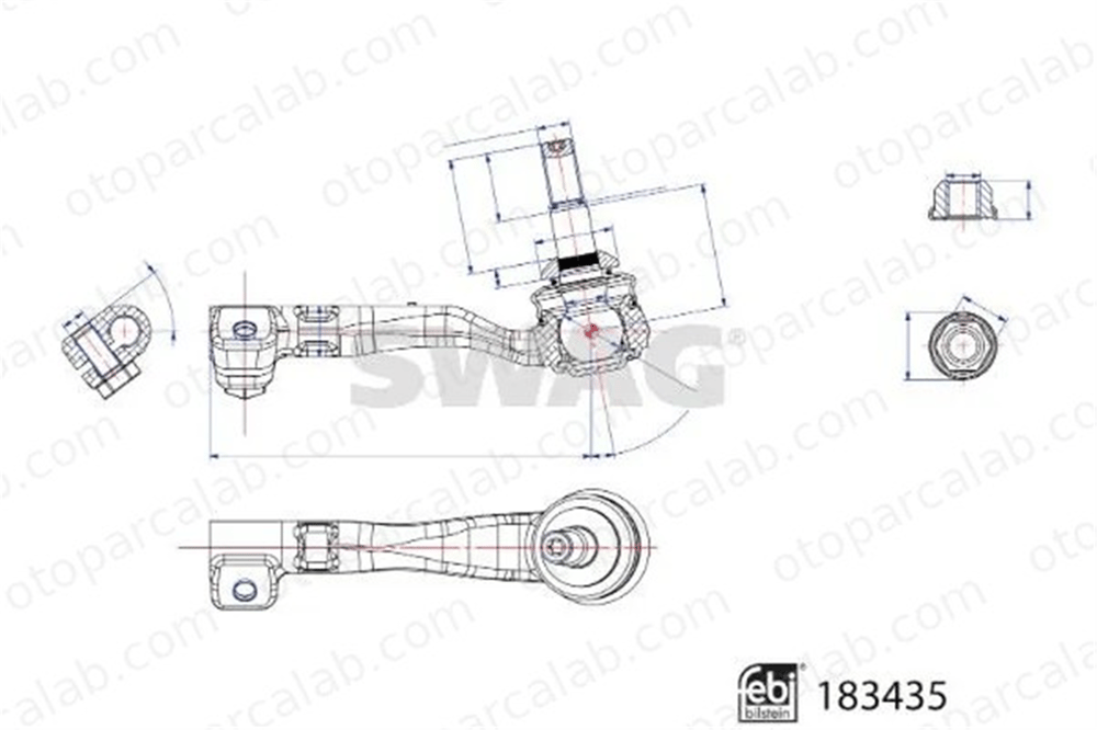 SWAG 33 10 8964 Rot Başı Sağ BMW X3 X4 33108964 32104A019D0