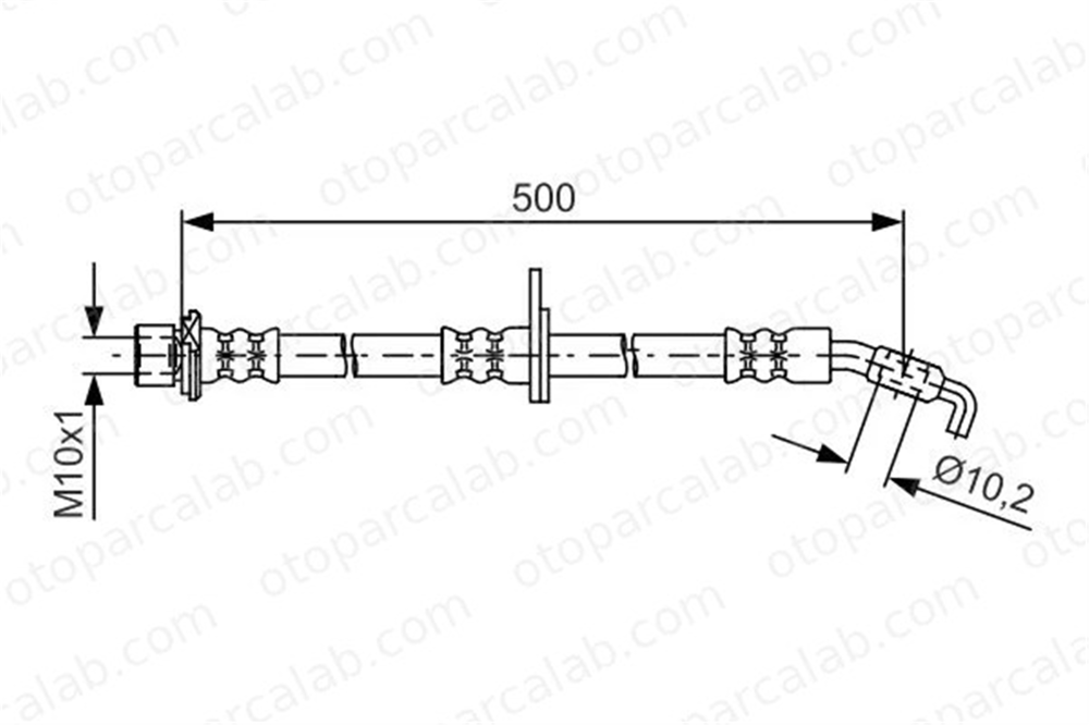 SWAPP 40094 Fren Hortumu Arka Sağ veya Sol TOYOTA AVENSIS AVENSIS Liftback 481614