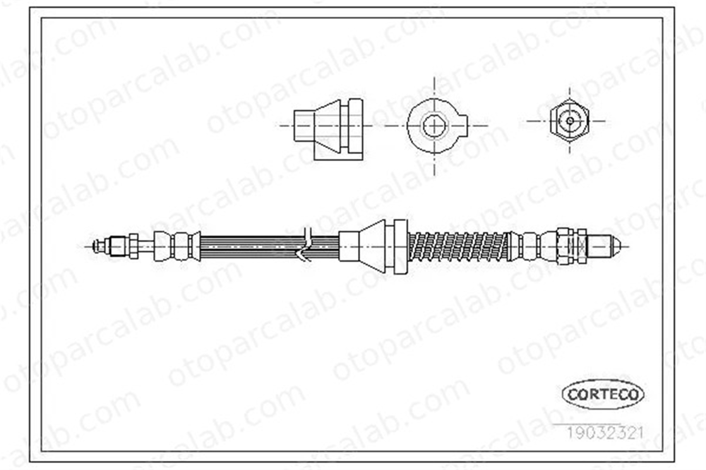 SWAPP 40222 Fren Hortumu Ön Sağ veya Sol FORD KA 1035270 1026326