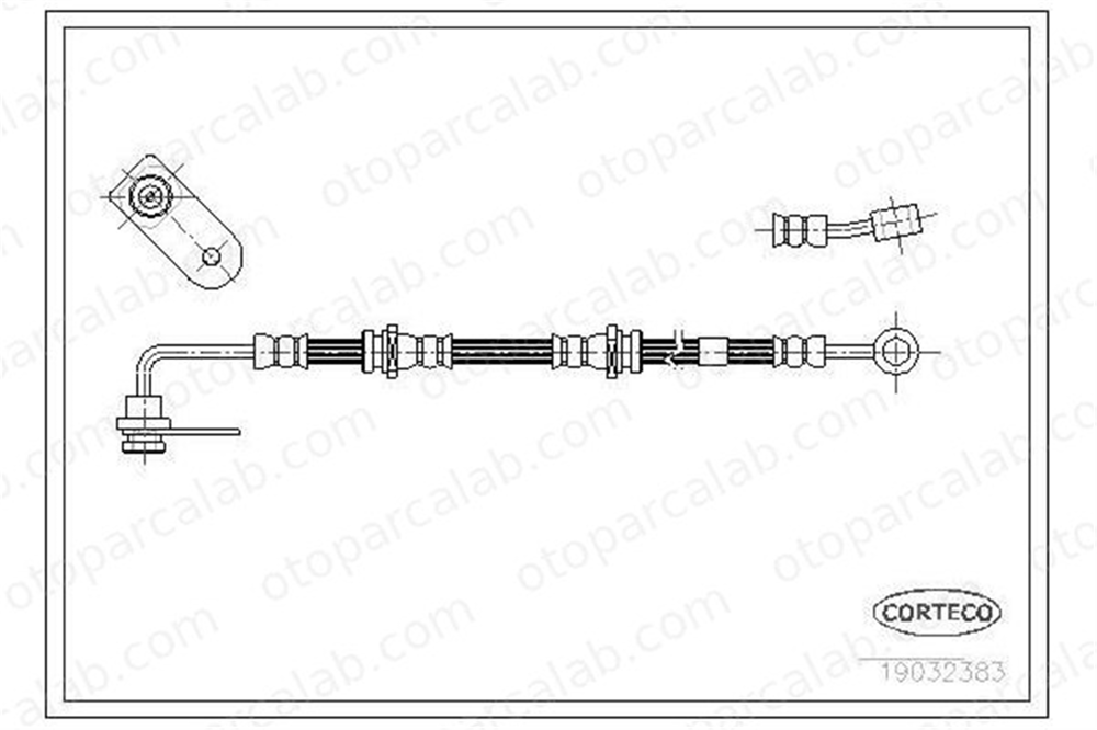 SWAPP 40433 Fren Hortumu Ön Sol SUZUKI GRAND VITARA I 5155065D00