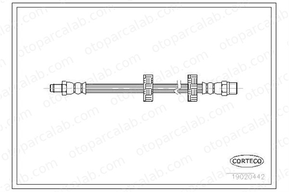 SWAPP 40548 Fren Hortumu Ön Sağ veya Sol VOLVO 740 VW POLO II 861611707C 801611707C