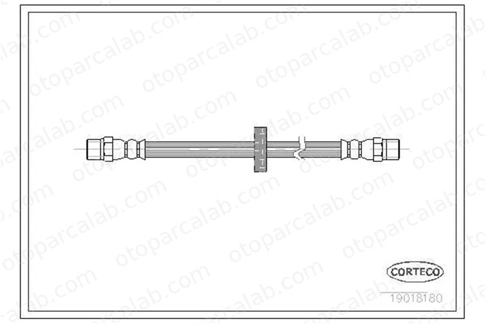 SWAPP 40549 Fren Hortumu Arka Sağ veya Sol VW GOLF II SCIROCCO 431611775A 433611775A