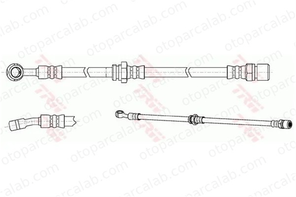 SWAPP 40691 Fren Hortumu Ön Sol CHEVROLET LACETTI NUBIRA Sedan 96397202 96397200