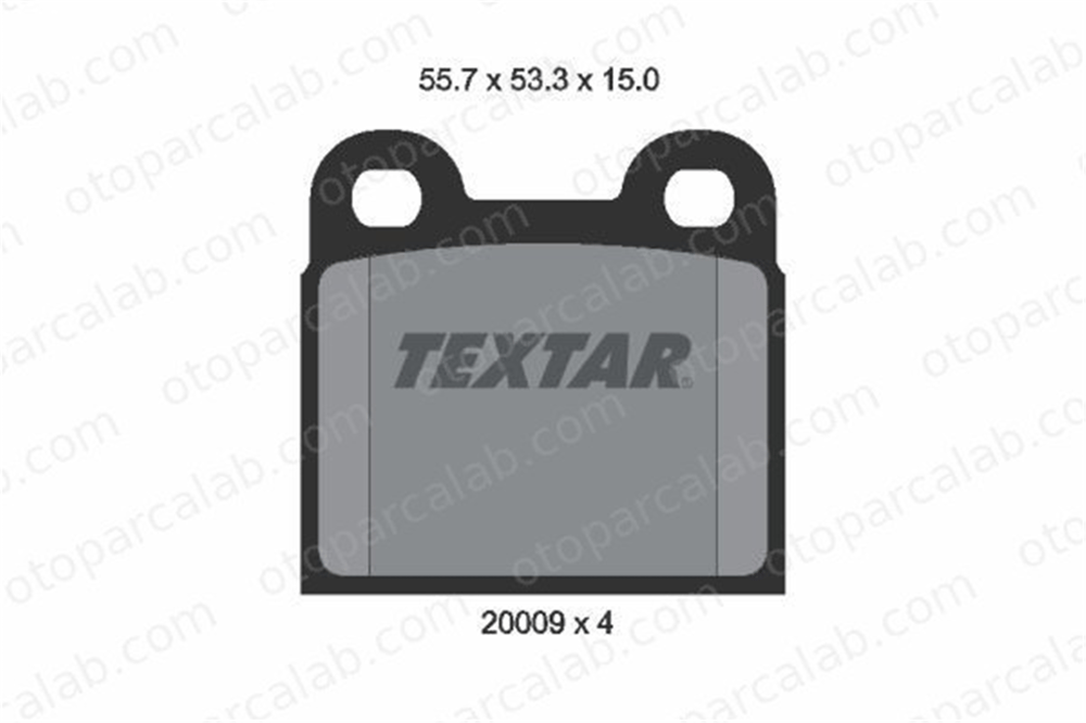 TEXTAR 2000906 Fren Disk Balata Arka ALFA ROMEO SPIDER SAAB 900 I 1605047 60712608