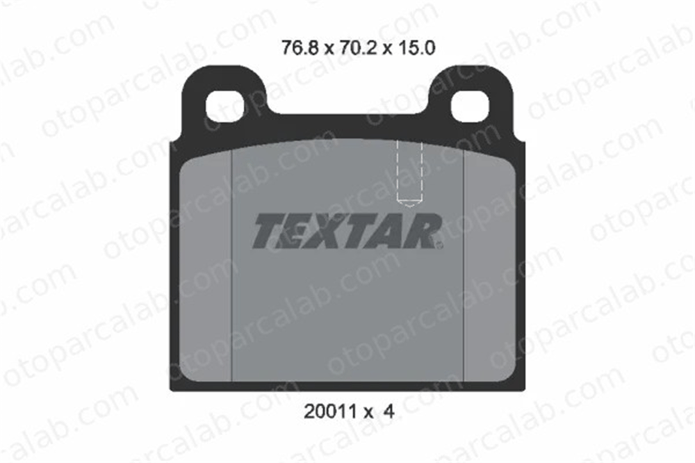 TEXTAR 2001102 Fren Disk Balata Ön MERCEDES-BENZ HECKFLOSSE ALFA ROMEO SPIDER A0014207720 60713601