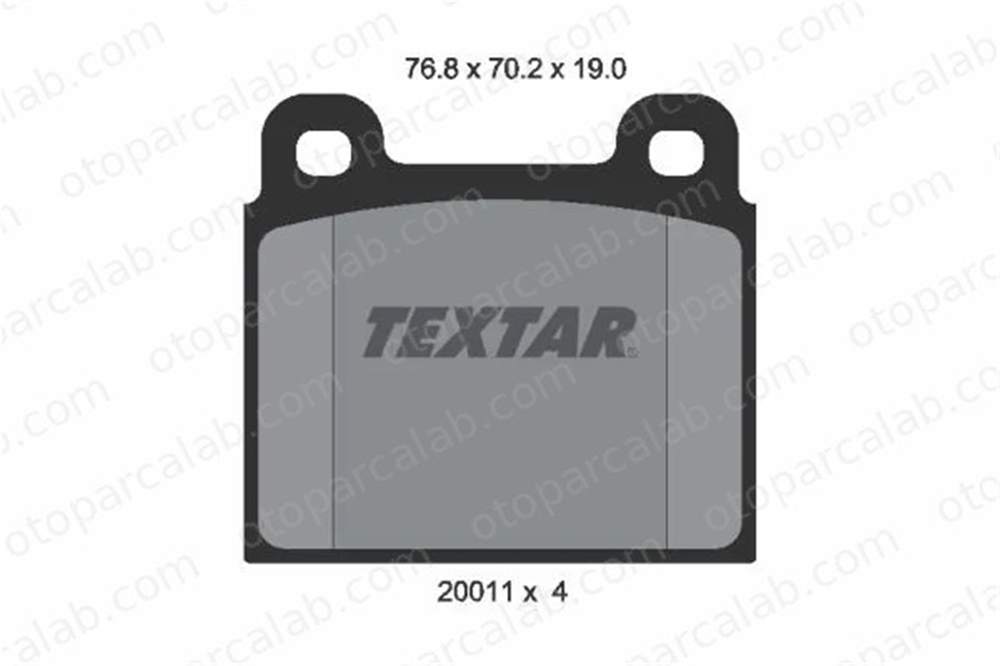 TEXTAR 2001104 Fren Disk Balata Ön VW TRANSPORTER T3 Minibüs/Otobüs TRANSPORTER T3 Panelvan/Van 2001104 211698151C