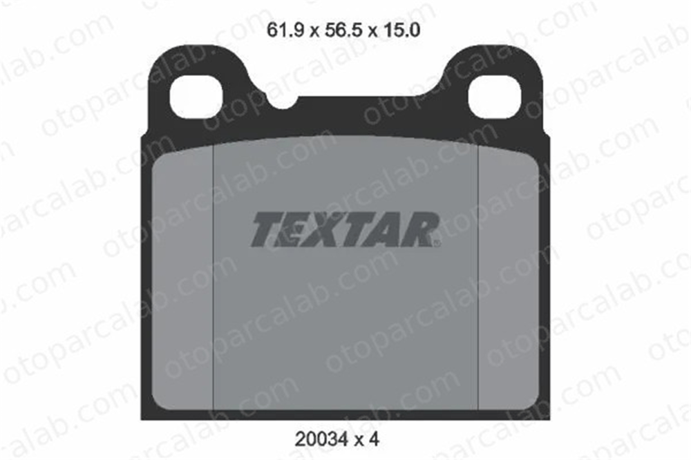 TEXTAR 2003402 Fren Disk Balata Arka ALFA ROMEO ALFETTA GT 2003402 60711959