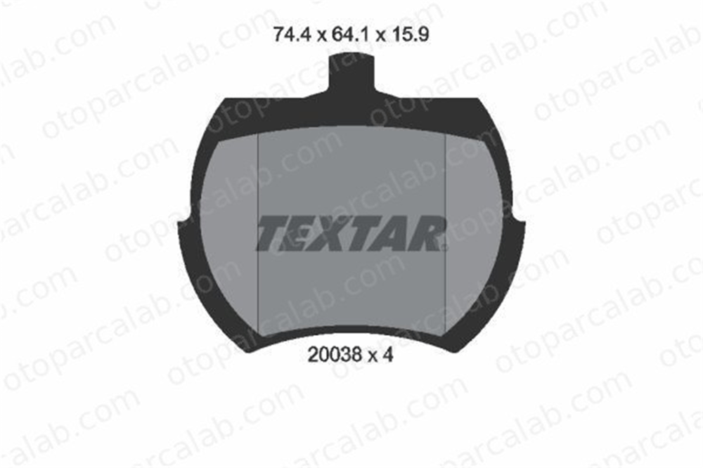 TEXTAR 2003801 Fren Disk Balata Ön AUSTIN MINI II INNOCENTI MINI 2003801 GBP177