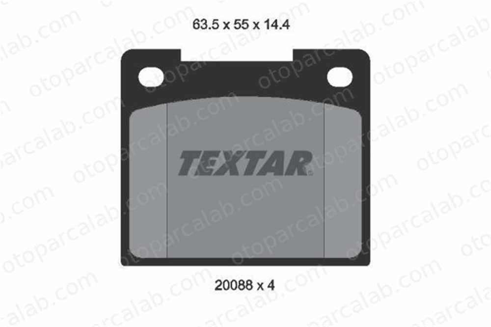 TEXTAR 2008802 Fren Disk Balata Ön FORD ESCORT I VOLVO 140 2008802 1424023