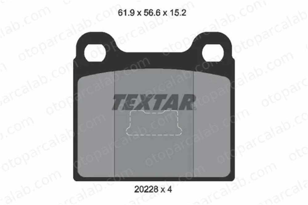 TEXTAR 2022803 Fren Disk Balata Ön AUDI 80 B1 Sedan 80 B2 Sedan 2022803 171698151E
