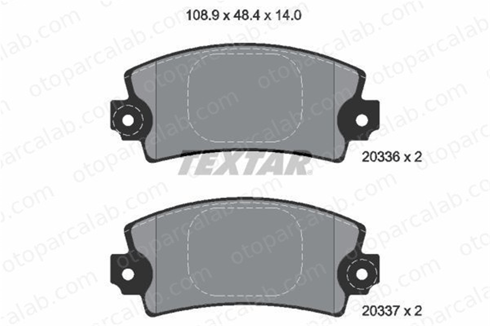 TEXTAR 2033602 Fren Disk Balata Ön RENAULT 21 Sedan 25 2033602 7701602289
