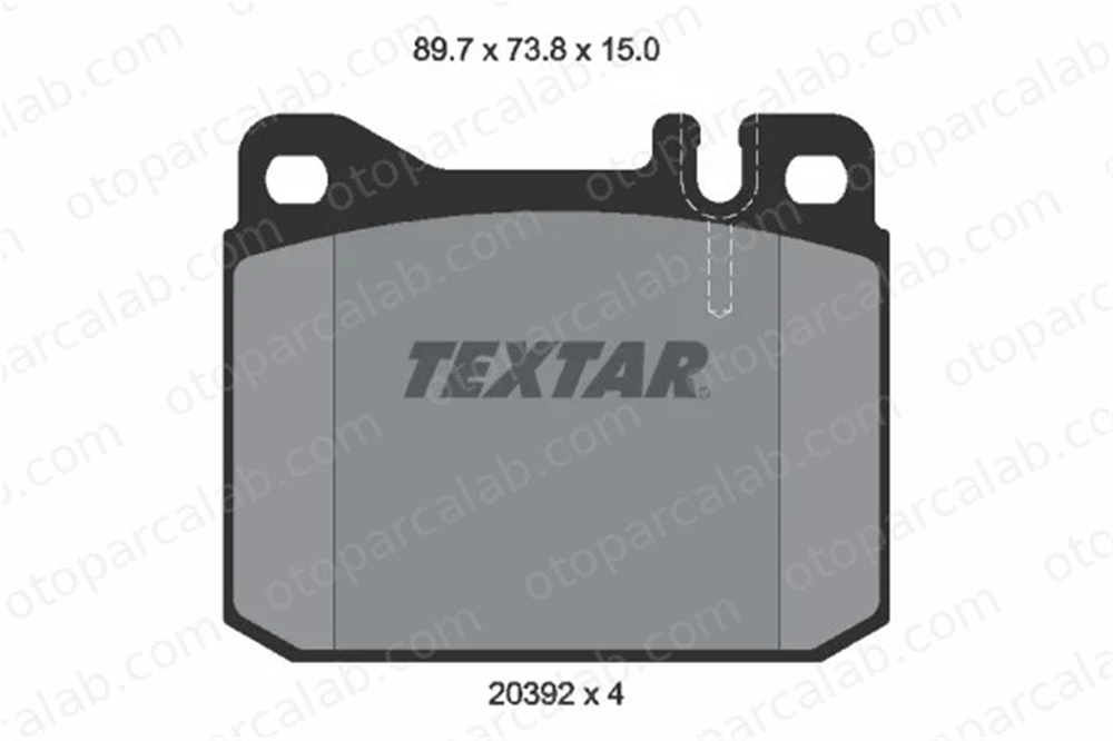 TEXTAR 2039204 Fren Disk Balata Ön MERCEDES-BENZ 123 Sedan S-SERISI A0014207820 4206320