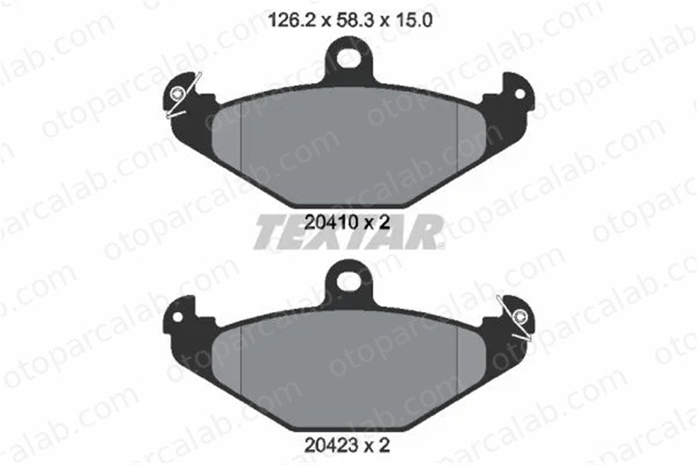 TEXTAR 2041001 Fren Disk Balata Ön RENAULT 21 Sedan 21 Station wagon 2041001 4762999