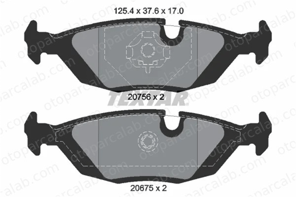 TEXTAR 2067502 Fren Disk Balata Arka BMW 3 5 34211158912 1153196