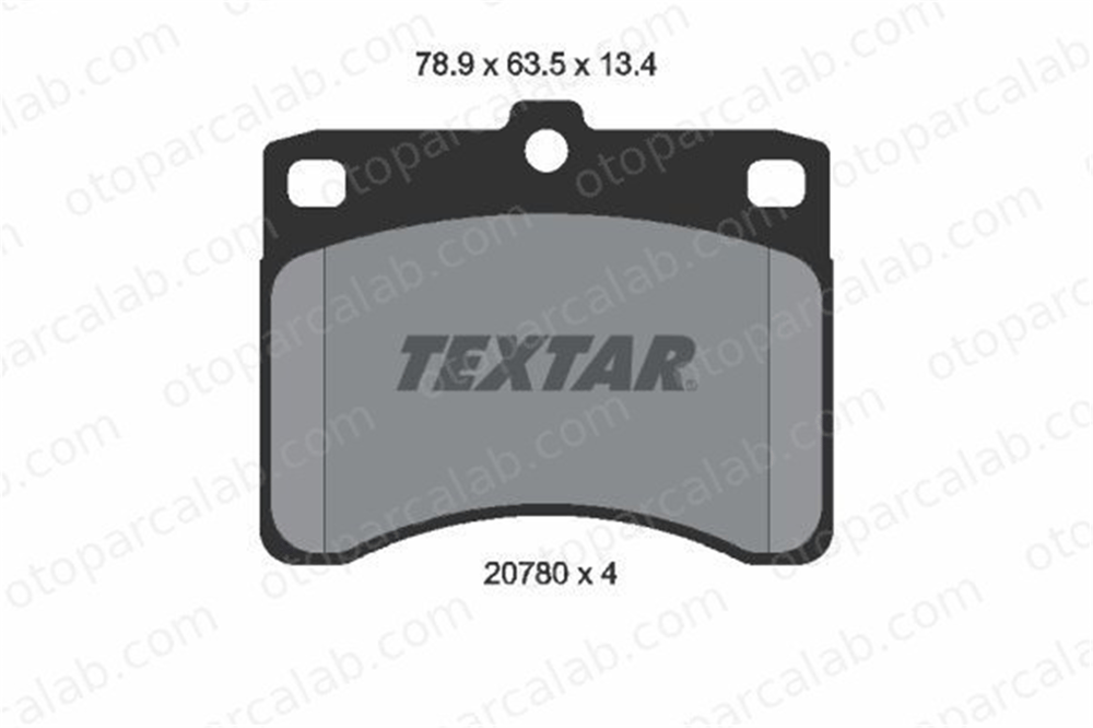 TEXTAR 2078001 Fren Disk Balata Ön PIAGGIO PORTER Platform şasi PORTER Panelvan/Van 2078001 449187