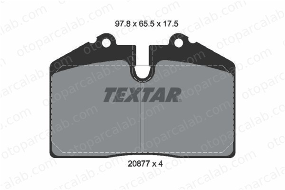 TEXTAR 2087709 Fren Disk Balata Ön PORSCHE 911 911 Cabrio 2087709 8A0698451